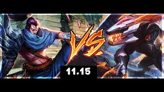 PZzang | Yasuo vs Renekton - Mid - Season 11 - Patch 11.15 - Yasuo Gameplay