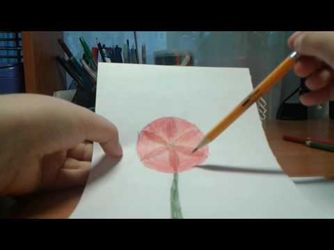Как нарисовать цветок циркулем?