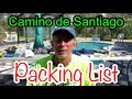 Camino de Santiago Packing list 2019 and mini giveaway!