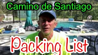 Camino de Santiago Packing list 2019 and mini giveaway!
