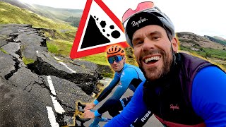 WE CYCLED ON A COLLAPSED ROAD!!!