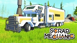 ПОСТРОИЛИ ГРОМАДНЫЙ ДВУХЭТАЖНЫЙ ДОМ НА КОЛЕСАХ! БИТВА ПОСТРОЕК В SCRAP MECHANIC