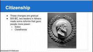 Athens BUilds a Democracy
