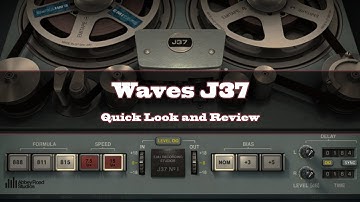 Waves J37 - Tape Saturation Plugin - Quick Look and Review (GrapeVineRecording)