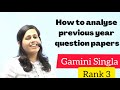 How to analyse previous year question papers for upsc cse  gamini singla  air 3   heavenlbsnaa