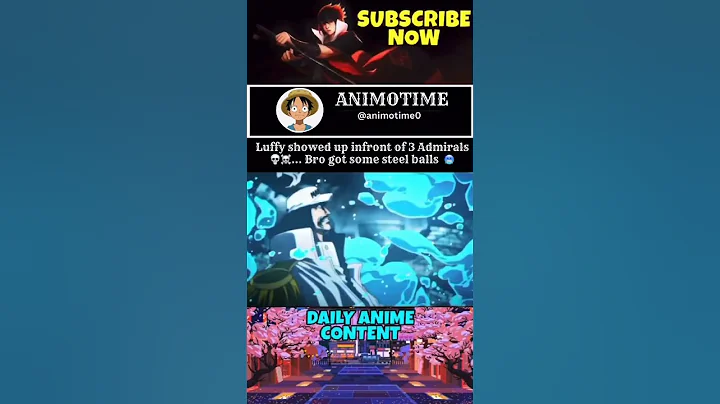 Luffy showing up infront of 3 Admirals 🥶💀 ~ One piece | #shorts #anime #otaku #onepiece #luffy