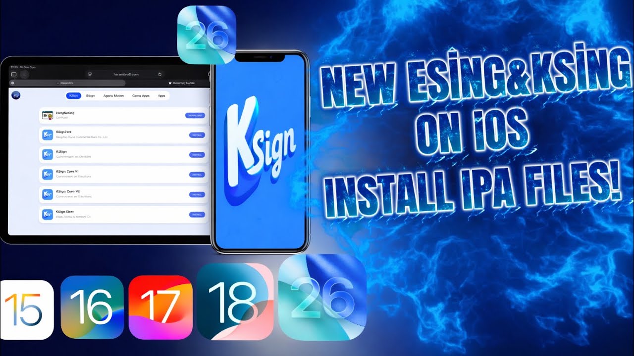 Новый метод сертификата ESign – Установка IPA-файлов на iPhone и iPad (iOS 15–26.2)