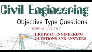 highway engineering MCQ|tnpsc ae civil engineering Highway objective question and answer|CIVIL MCQS1 screenshot 1