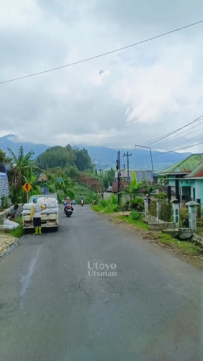 Suasana kampung kecamatan Wanayasa kabupaten Banjarnegara Jawa Tengah