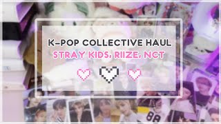 ♡ kpop collective haul | stray kids riize nct | распаковка карт ♡