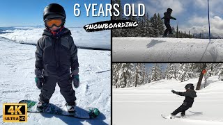 6-year-old snowboarder | Mic&#39;d up | LOVES to Shred
