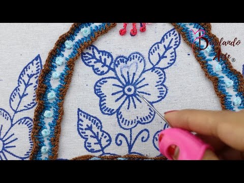 ¡Flores preciosas! ???PUNTADAS FÁCILES PARA BORDAR FLORES CON PÉTALOS CORAZÓN ????