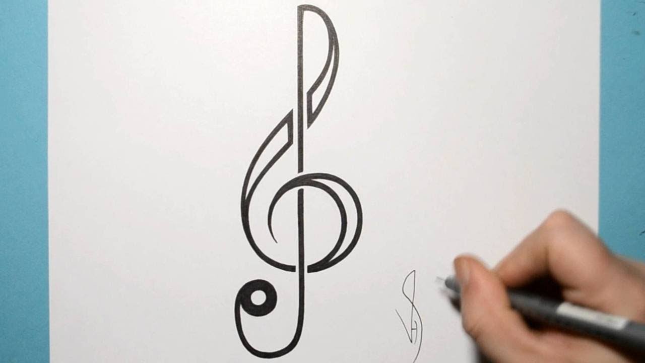 music tattoo sketches