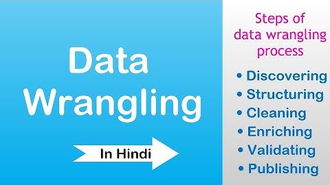 Data Wrangling process in hindi || Data science||