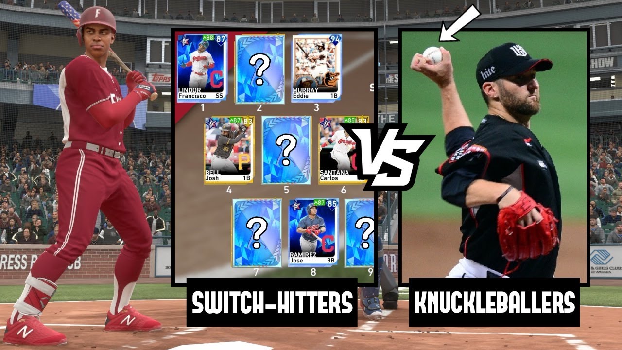 HE HAD A KNUCKLEBALLER!? SWITCH-HITTERS ONLY TEAM BUILD! MLB THE SHOW ...