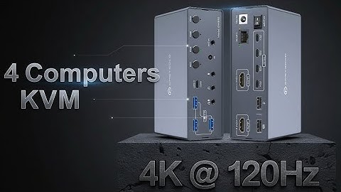 4K@120Hz op een KVM-switch, 4 computers met Thunderbolt 4