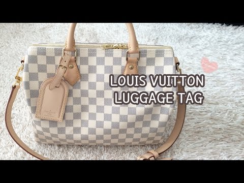 LOUIS VUITTON LUGGAGE TAG - How to put it on! 