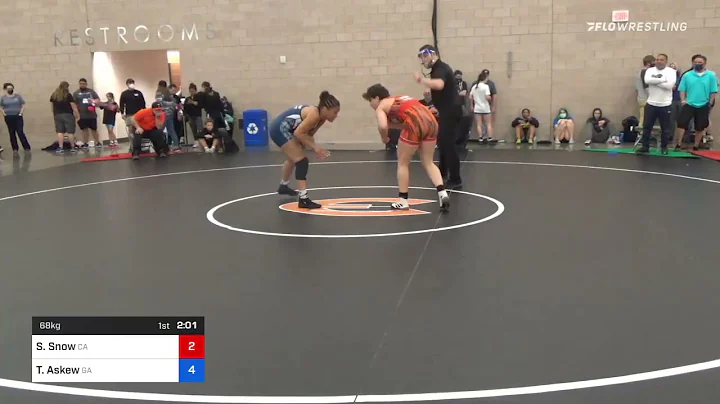 68 Kg Quarterfinal - Samantha Snow, CA Vs Tiyahna ...