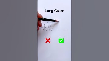 A tip for drawing grass #arttip #arttutorial