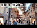 [4K] Dubai OUTLET VILLAGE Walking Tour | High-End Tuscan & Medieval Style Mall!