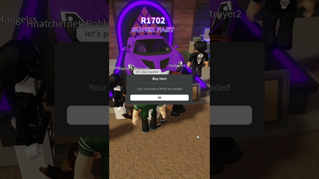 I bought the R1702 In a DUSTY TRIP Roblox