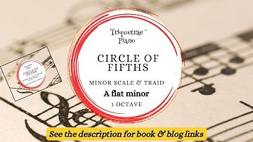 A flat minor scale 1 octave: Circle of Fifths Series. Book 4. TQ Piano