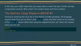 How To Use Mysql Group By With Functions And Return Function Values