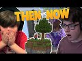 Ethan Gamer THEN vs NOW: Minecraft Skywars