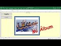 Álbum de fotos interactivo creado en Excel