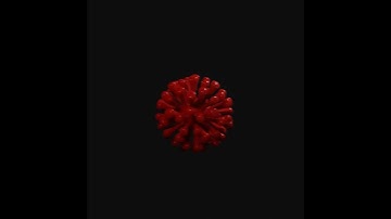 covid virus 3d | 3d design|virus model 3d animate with blender 2.8