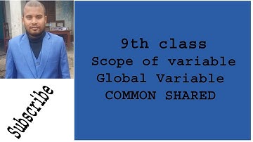 common shared statement in qbasic | global variable in qbasic | by mithlesh kapar
