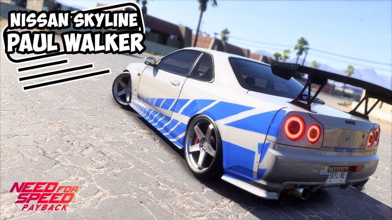 Nissan Skyline Gtr R34 Paul Walker Modification Need For Speed