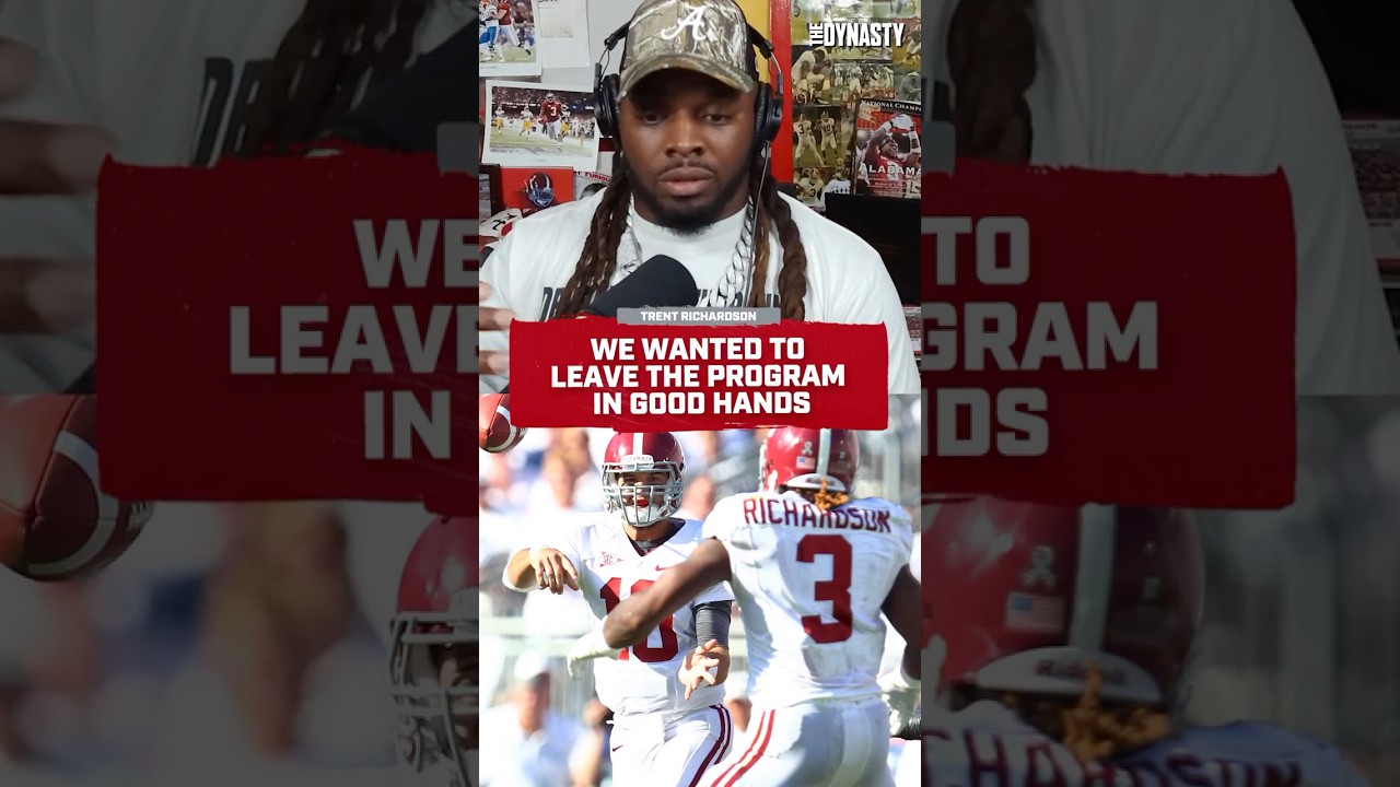 For Trent Richardson, making sure Alabama was in good hands after he left was a priority.