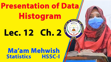 Representation of Data - Histogram | Lecture 12 | Chapter 2 | Statistics | 1st Year | Mam Mehwish