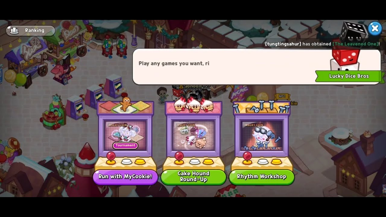 Задание от NPC: Аркада на городской площади (Lucky Dice Bros) - Королевство Куки Ран