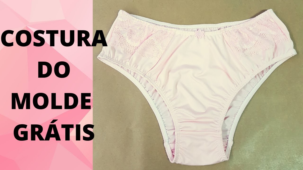 COSTURA DA CALCINHA TRADICIONAL ELÁSTICO EMBUTIDO 