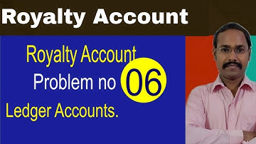 Royalty Account: Ledger accounts preparation