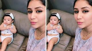 Alya Mansa With Baby doll Aila Syed and Sanjeev Latest Family Stills | Alya Manasa Cute Daughter