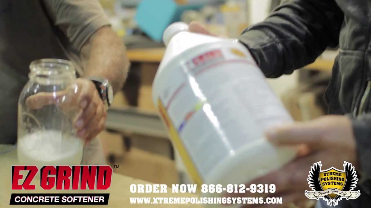Howto Tutorial for Applying EZ Grind Concrete Softener Xtreme
