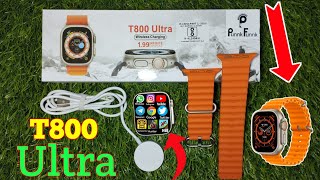 T800 Ultra Smart Watch Connect To Phone Apple Watch Ultra Copy Unboxing Best Smart Watch 1500 