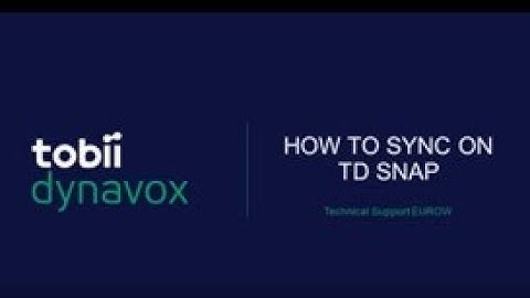 How to Sync on TD Snap