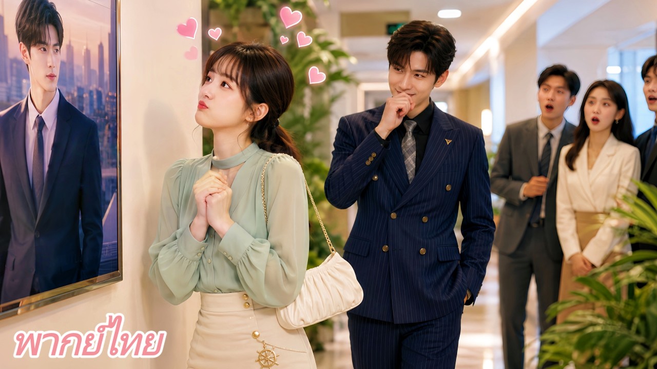 สาวกำลังบอกรักกับรูปCEO! CEOที่ยืนข้างหลังได้ยินแล้วก็ตกหลุมรักเธอ!