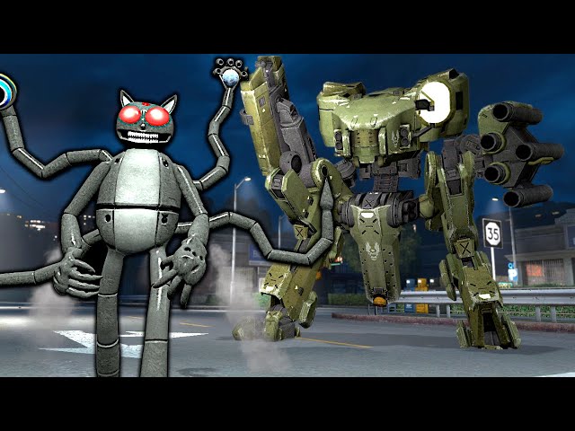 Robot Cartoon Cat vs Mech! – Garry's Mod Gameplay class=