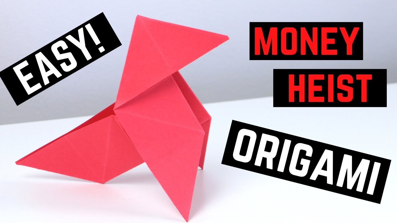 How to Make Professor's Origami Bird Money Heist EASY Tutorial w