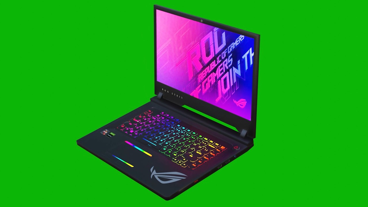 ASUS ROG Strix Hero III 3D Model | Round Animation | Green Screen ...