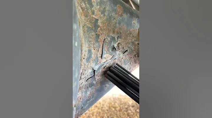 I like to use a needle scaler to remove chunky rust