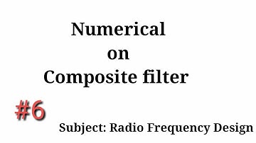 Composite filter Numerical(Design)