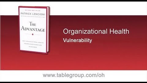 "Vulnerability" by Patrick Lencioni