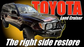 Toyota Land Cruiser. Right side restore. Ремонт правой стороны.