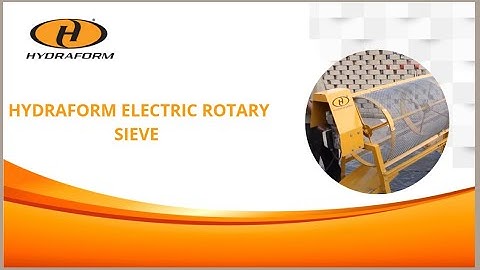 HYDRAFORM ELECTRIC ROTARY SIEVE